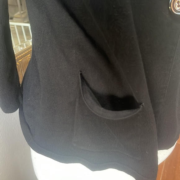 Spense One Button Black Cardigan Sweater - Picture 5 of 8